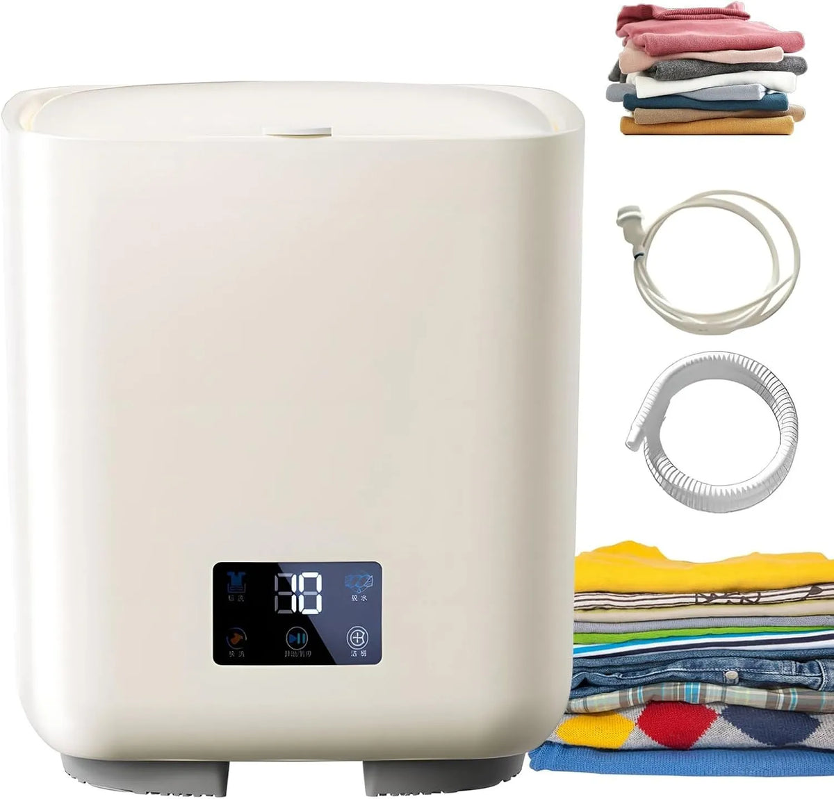 Lavatrice, portatile, lavabiancheria, Lavatrice e Asciugatrice Automatica 4 In 1