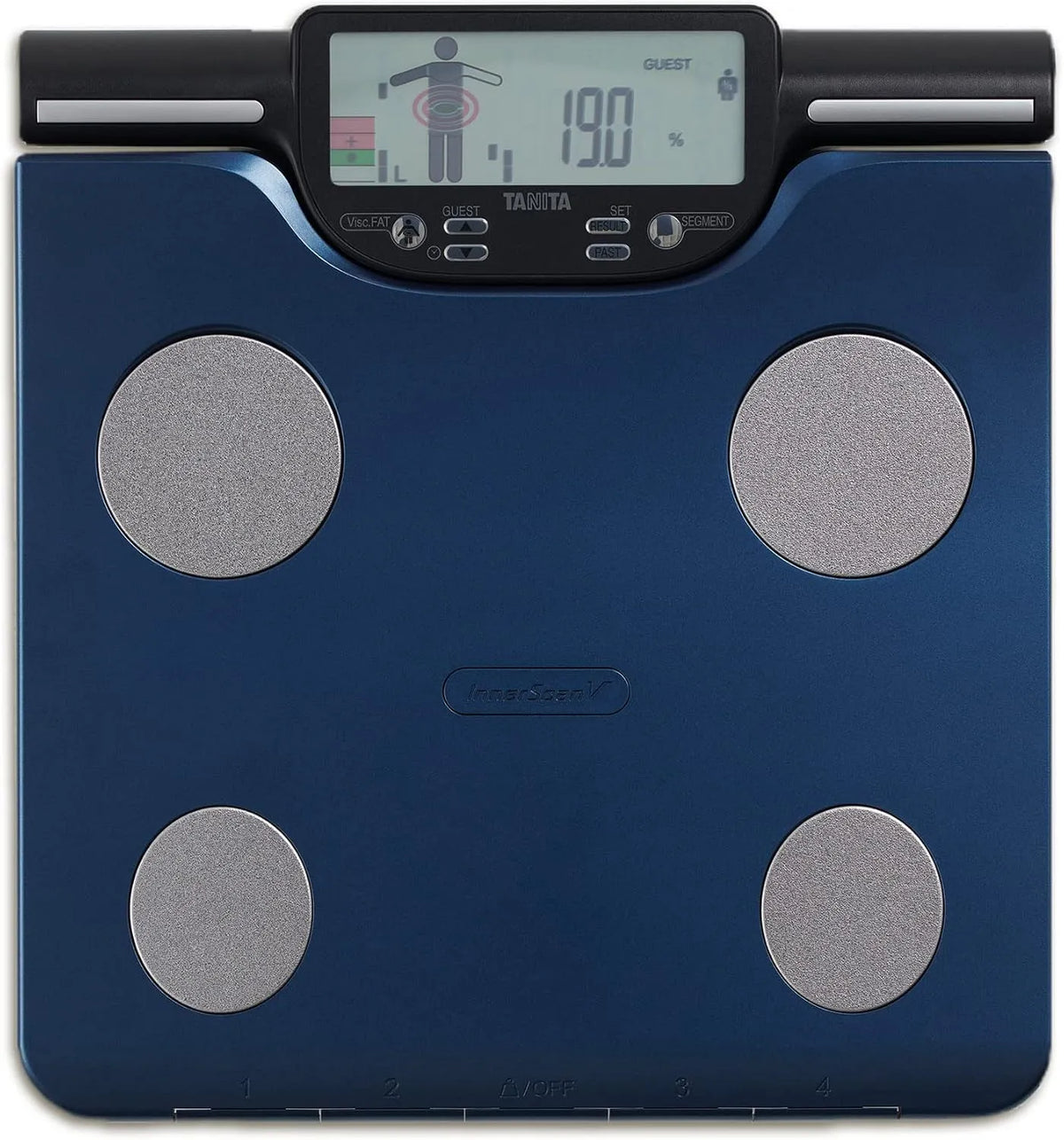 BC-602 Bilancia, display LCD, blu, TANITA, Bilancia segmentale composizione corporea LCD