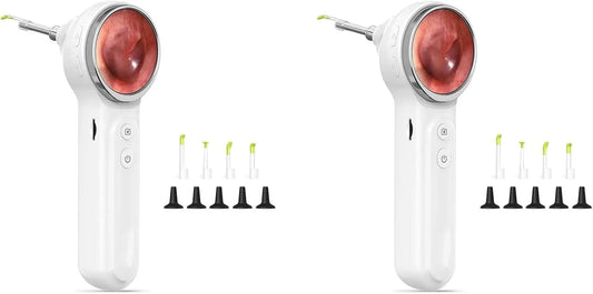 720p Video Otoscopio con Telecamera Auricolare, Strumento per La Rimozione del Cerume con Telecamera HD, 2X Otoscopio con Luce, Otoscopio Digitale con