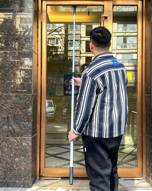 Lavavetri, pulitore elettrico per vetri, 1,2 m, 15 m, professionale, alluminio, per la Pulizia di vetrate: Asta di prolunga in Alluminio