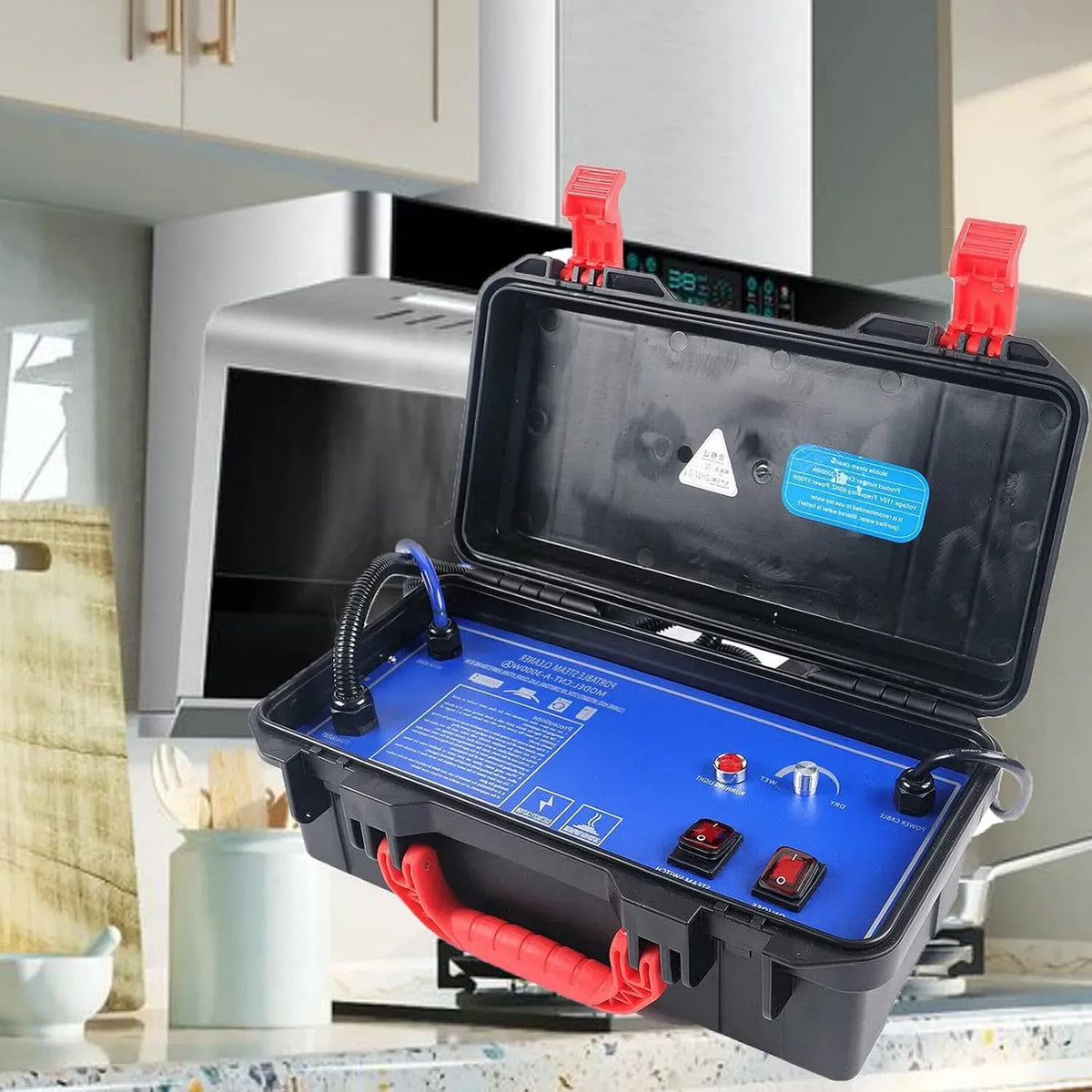 Pulitore a vapore, 1700 W, 110 V, portatile, macchina per pulizia a vapore