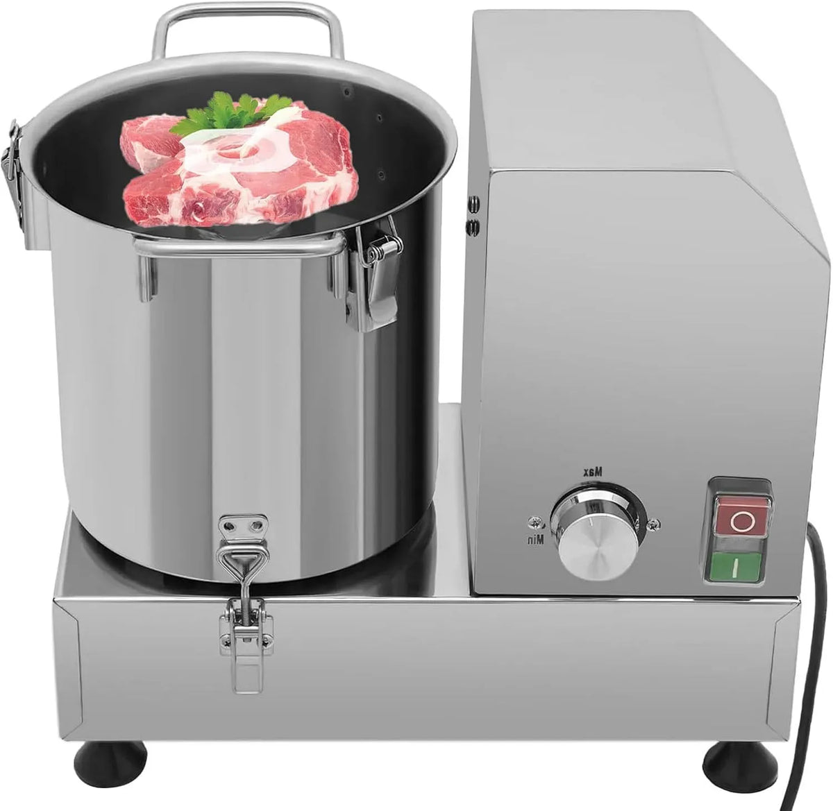 Robot da cucina, 6 L, professionale, acciaio inox, Zenzero e Aglio 6L