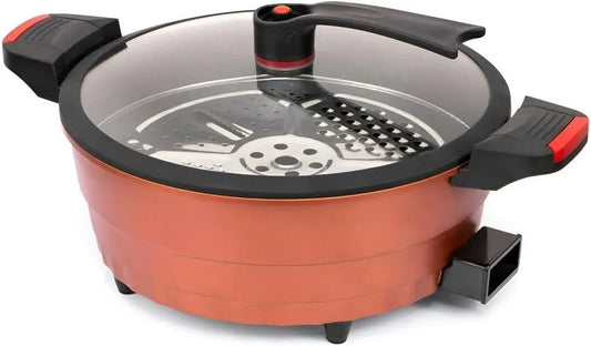 Pentola e padella, 8 L, utensile da cucina, Pentola Wok Elettrica Multifunzionale Da 8 Litri: Calda