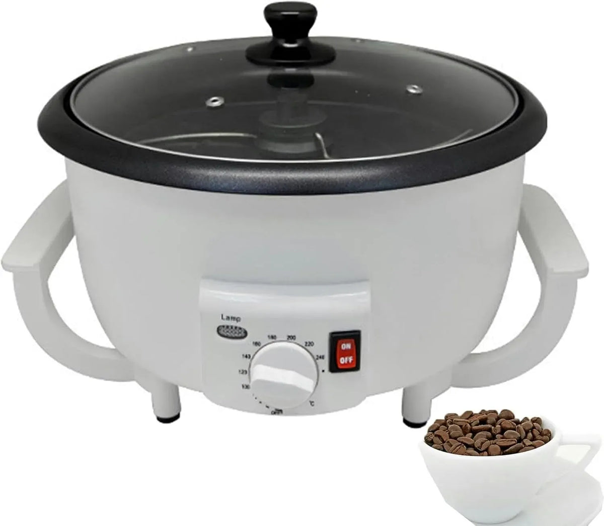Macchina per torrefare, macchina da caffè elettrica, 1200 W, per caffè in grani da 1200 W per Uso Domestico