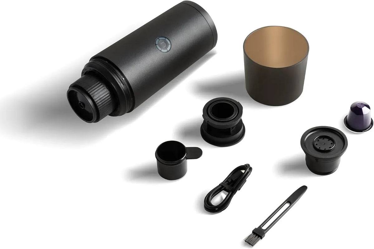 Nespresso Macchina da caffè, portatile, ampio serbatoio, serbatoio da 80 ml